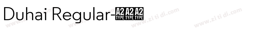 Duhai Regular字体转换